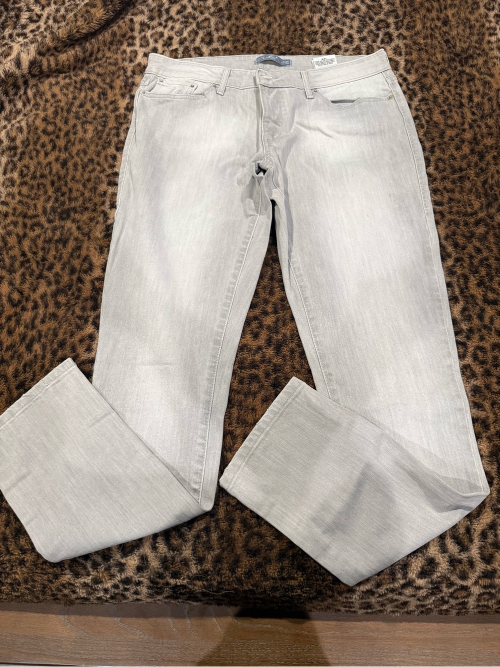 Levi's Light Gray Slim Straight Jeans